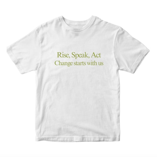 change starts with us baby tee