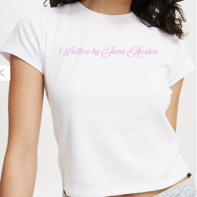 written by jane austen baby tee